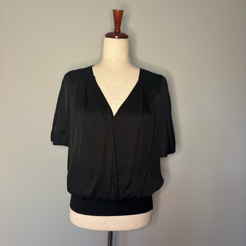 Current Air Black Silk Blouse size S